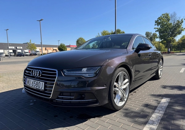 Audi A7 cena 125000 przebieg: 119000, rok produkcji 2016 z Warszawa małe 106